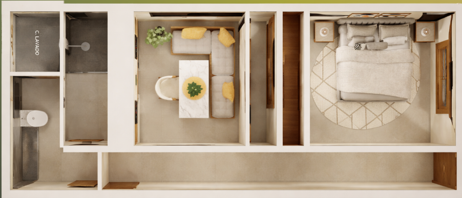 Planta arquitectónica modelo Deku